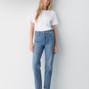 Aritzia Classic Blue Straight Leg Jeans